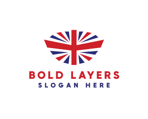 Great Britain Flag logo design