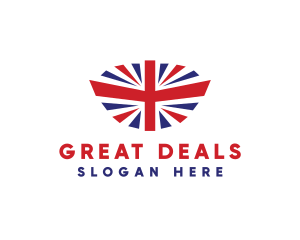 Great Britain Flag logo design