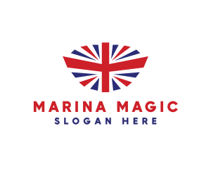 Great Britain Flag logo design