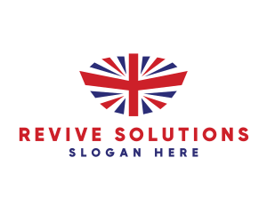 Great Britain Flag logo design