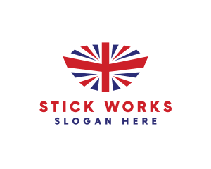 Great Britain Flag logo design