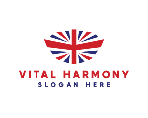 Great Britain Flag logo design