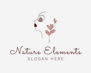 Natural Face Beauty  logo design