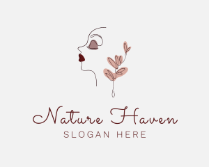 Natural Face Beauty  logo design