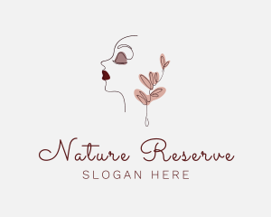 Natural Face Beauty  logo design