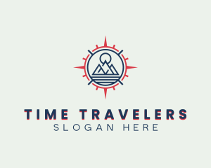 Travel Destination Compass logo design