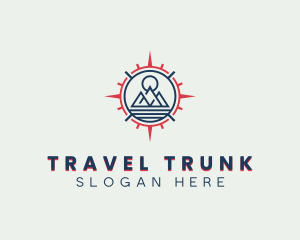 Travel Destination Compass logo design