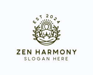 Zen Leaf Yoga logo design