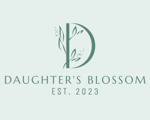 Garden Boutique Letter D logo design