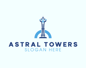 Diamond Tower Skyscraper logo