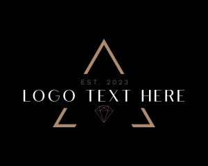 Minimalist Elegant Fashion Diamond logo