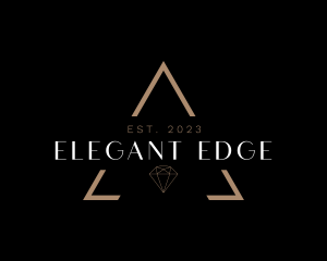 Minimalist Elegant Fashion Diamond logo design