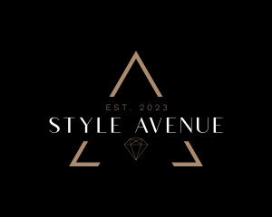 Minimalist Elegant Fashion Diamond logo design