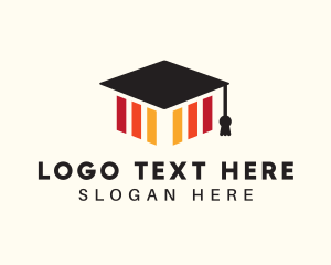 College Graduation Hat logo