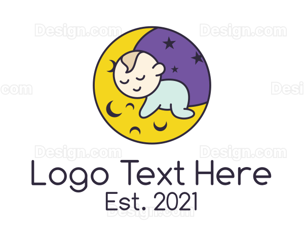 Evening Sleeping Baby Logo