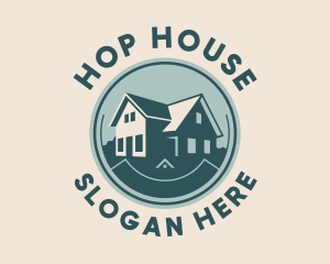 House Home Badge  logo design