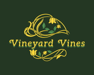 Floral Garden Vine logo design