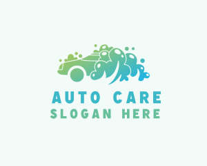 Water Bubbles Automotive logo design