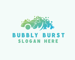 Water Bubbles Automotive logo design