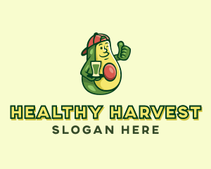 Healthy Avocado Drink  logo design