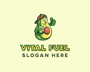 Healthy Avocado Drink  logo design