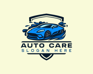 Shield Auto Wash logo design