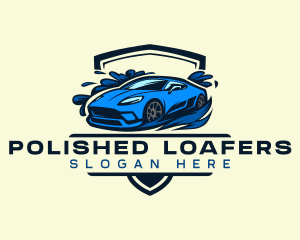 Shield Auto Wash logo design