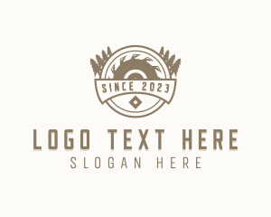 Woodwork Carpentry Lumberjack logo