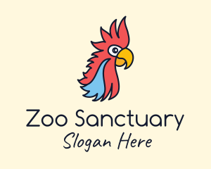 Parrot Bird Zoo logo design