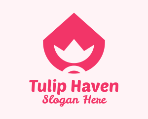 Pink Tulip Garden  logo design