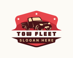 Pickup Truck Mechanic logo design