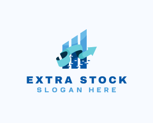 Stocks Arrow Exchange logo design