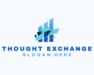 Stocks Arrow Exchange logo design