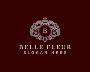 Decorative Floral Hotel logo design