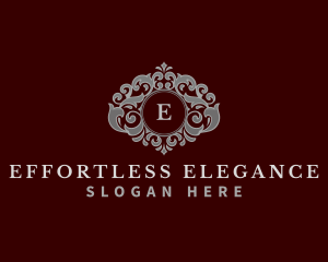 Decorative Floral Hotel logo design