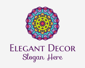 Floral Textile Pattern  logo design