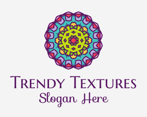 Floral Textile Pattern  logo design