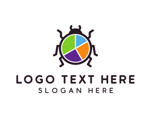 Bug Pie Chart Logo