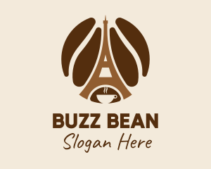 Paris Coffee Beans  logo design