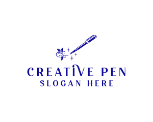 Calligraphy Ink Pen logo design