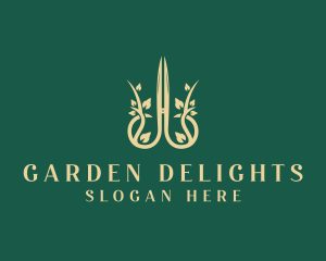 Gardening Scissor Landscaping  logo design