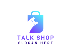 Coupon Shopping Bag logo design