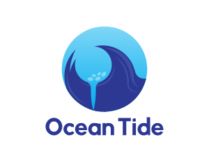 Ocean Waves Golf logo design