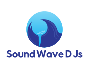 Ocean Waves Golf logo design