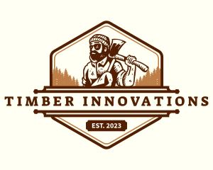 Woodwork Lumberjack Axe logo