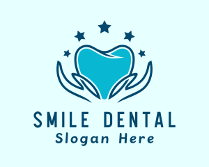 Dental Tooth Hands logo design