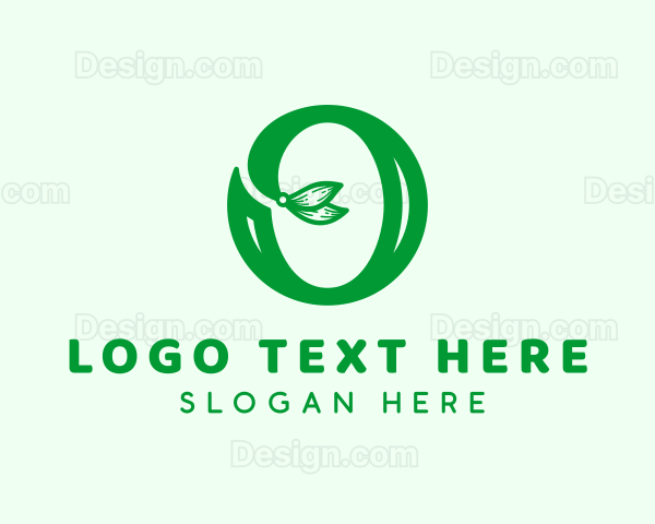 Herbal Leaf Letter O Logo