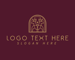 Elegant Deer Arch Logo