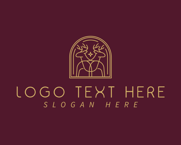 Elegant Deer Arch logo