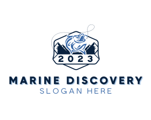 Sea Bass Marine Fishing  logo design